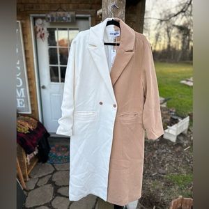 NWT Steve Madden Colorblocked Trench Coa